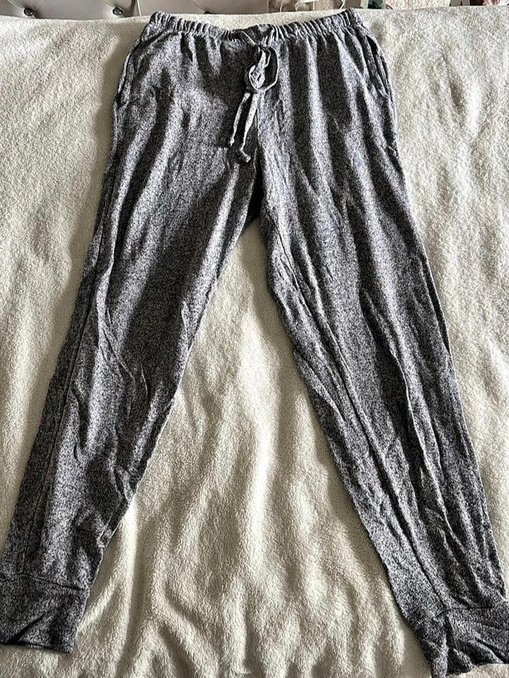 aerie Heathered Gray Soft Knit Jogger Lounge Pants - Gray XS